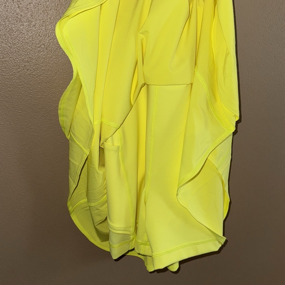 Lululemon Athletica NWT Court Crush Electric Lemon Dress Size 8 - Picture 7 of 13